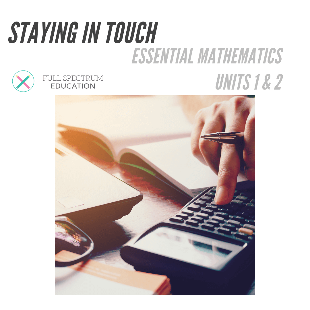 Staying In Touch Essential Mathematics, Units 1 & 2 with Solutions (eBook)